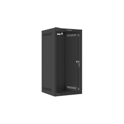 ARMARIO LANBERG MURAL RACK 10" 12U/280X310 FLAT PACK NEGRO PUERTA CRISTAL