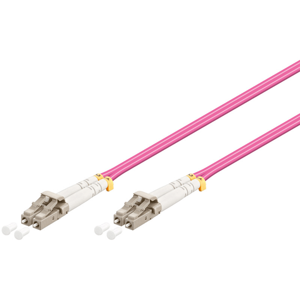 WP CABLE FIBRA OPTICA ,50/125 LC-LC, 1 MT. OM4 ,LSZH, VIOLETA