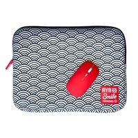 Miniatura 1 de Bundle Funda Sleeve para Port  til de 13 y 14 pulgadas Smile Kimono de Neopreno estampado Japon  s Seigaiha