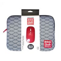 Miniatura 4 de Bundle Funda Sleeve para Port  til de 13 y 14 pulgadas Smile Kimono de Neopreno estampado Japon  s Seigaiha