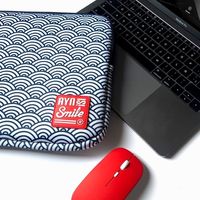 Miniatura 10 de Bundle Funda Sleeve para Port  til de 13 y 14 pulgadas Smile Kimono de Neopreno estampado Japon  s Seigaiha