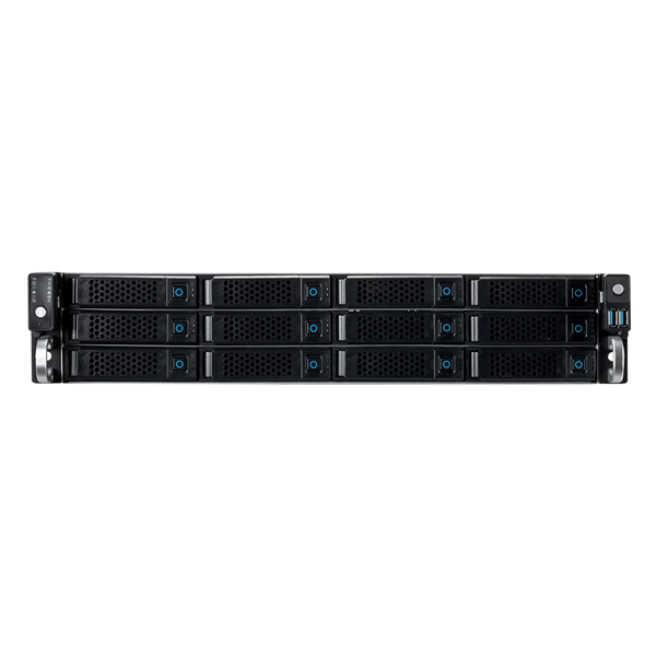 UNYKA Servidor Rack Hot Swap 2U / 12 Bahías Negro, Plata