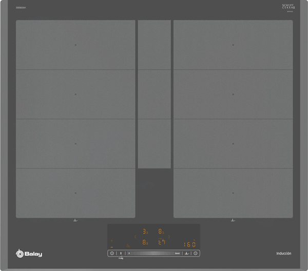 VITROCERAMICA INDUCCION BALAY 3EB960AH 2 ZONAS COCCION ANCHO 60 CM