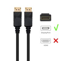 Miniatura 3 de CABLE DISPLAYPORT EWENT EC1411 DP/M-DP/M V1.2 2M NEGRO
