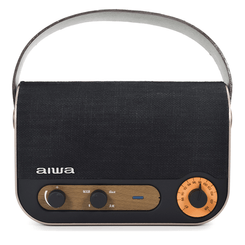 ALTAVOZ BLUETOOTH PORTABLE AIWA RBTU-600 BT 5.0 AUX USB 10W RMS MICROFONO BATERIA 6 HORAS  ESTILO VI