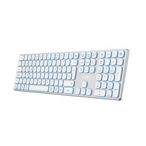 Coolbox Teclado Inal.Retroil. MOONLIGHT B431 Blanc