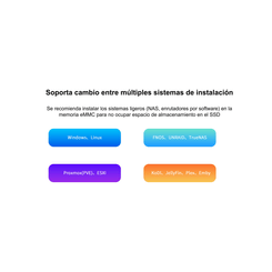 LEOTEC MINI PC NAS SERVER INTEL N150 12GB LPDDR5 + 64GB eMMC + 512GB NVME + 3x2280 M.2 NVMe(PCIe3,0)