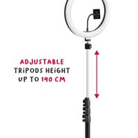 Miniatura 7 de TRIPODE PROFESIONAL CON ARO LUZ Y SOPORTE DE SMARTPHONE CON SUJECCION IMANTADA