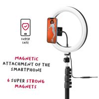 Miniatura 15 de TRIPODE PROFESIONAL CON ARO LUZ Y SOPORTE DE SMARTPHONE CON SUJECCION IMANTADA