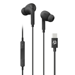 Celly-Auriculares-cable-Usb-C-Negro