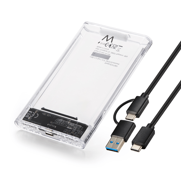 CAJA HDD EWENT EW7064 USB 3.2 GEN1 2.5" SATA USB-C+A