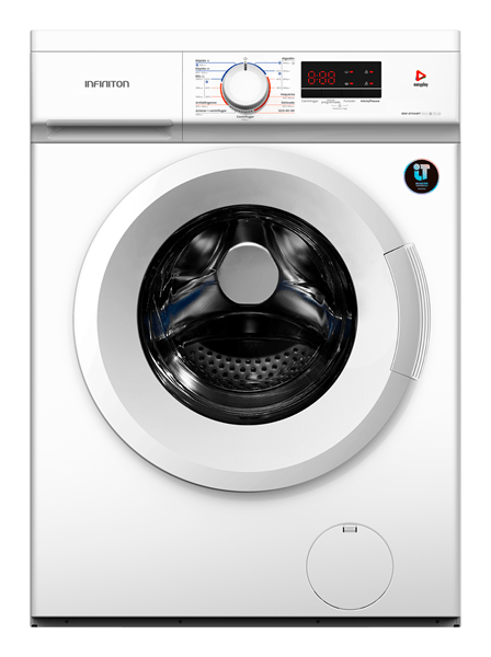 LAVADORA CARGA FRONTAL INFINITON WM-D74AWT 7 KG 1400 RPM A BLANCO CON TAPA DESMONTABLE