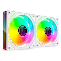 Miniatura 3 de KIT 2xVENTILADOR INTERNO ARGB MARS GAMING MF3DPROX2 BLANCO 120mm ARGB 360º PWM