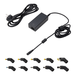EWENT Cargador Auto. Univer Notebook 65W 10 Puntas