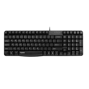TECLADO-RAPOO-USB-N2400-PORTUGUES-RESISTENTE-A-SALPICADURAS-MEMBRANA-SELLADA