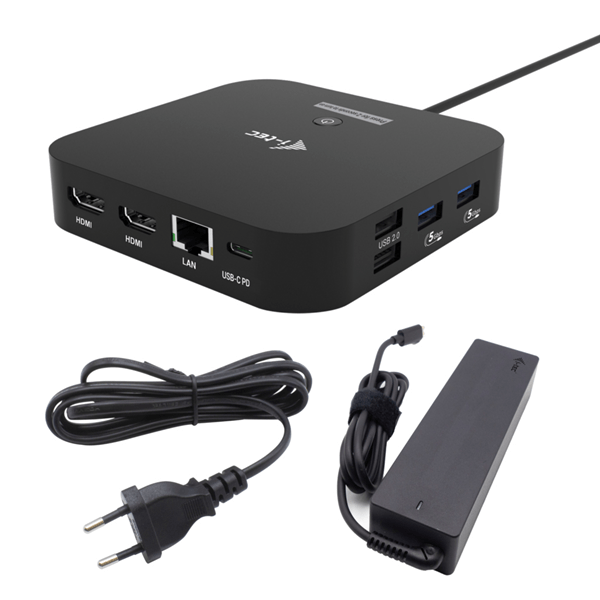 i-tec USB-C Dual HDMI Docking Station with Power Delivery 100W i-tec Universal Charger 100W