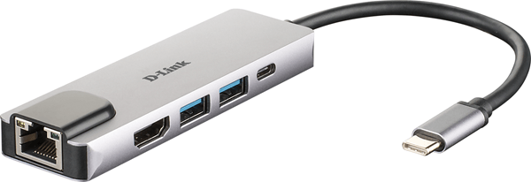 5-IN-1 USB-C HUB WITH HDMI ETHERNET AND POWER DELIVE RY