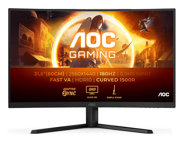 AOC CQ32G4VE 32" LCD Fast VA Quad HD HDMI