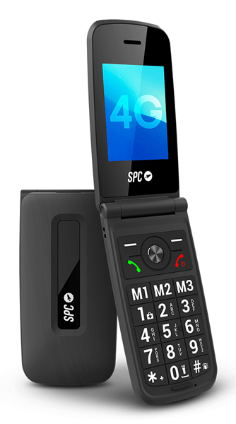 SPC 2342N Titan 4G Movil Senior 2.4 S.HELP Negro