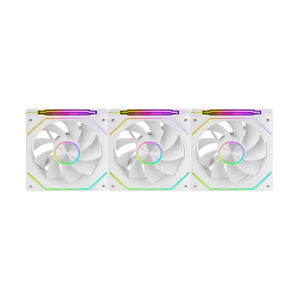 KIT 3xVENTILADOR INTERNO ARG MARS GAMING MF-LINKFINITY KIT BLANCO MODULARES PWM 120mm ASPAS INVERTID