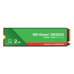 WESTERN DIGITAL Green WD Green SN3000 NVMe  SSD 2048GB M.2  5000MB/s PCI Express 4.0 NVMe
