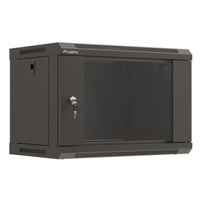 ARMARIO-LANBERG-MURAL-RACK-19--6U-540X350-FLAT-PACK-NEGRO-PUERTA-CRISTAL