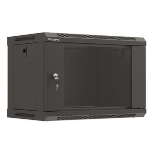 ARMARIO-LANBERG-MURAL-RACK-19--6U-540X350-FLAT-PACK-NEGRO-PUERTA-CRISTAL