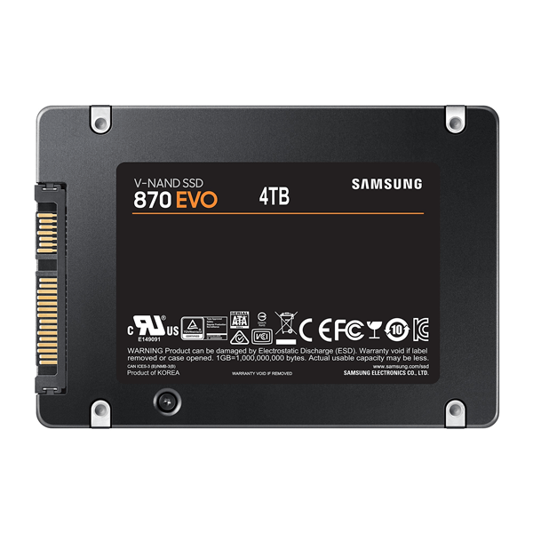 Samsung 870 Evo Ssd 4000Gb 2.5" 560Mb/S 6Gbit/S Serial Ata Iii