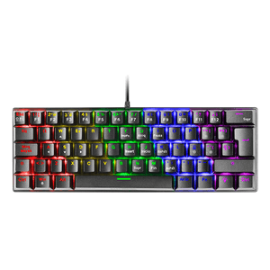 TECLADO MECANICO ULTRA COMPACTO MARS GAMING MK60 ITALIANO BLACK SWITCH MARRON PR DE 100Hz