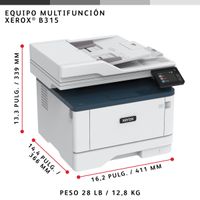Miniatura 12 de XEROX  Xerox B315 A4 40 ppm Inalámbrica a doble cara Copia/impresión/escaneado/fax PS3 PCL5e/6 2 bandejas 350 hojas
