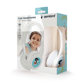 AURICULARES-PARA-NIÑOS-GEMBIRD-CONTROL-DE-VOLUMEN-BLANCO