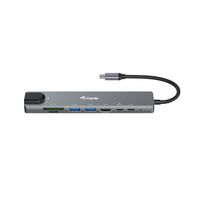 Miniatura 3 de DOCKING USB-C EQUIP 133497 A 1xHDMI 4K 2xUSB-A 3.2 5Gbps 1xTF 1xMicroSD 1xUSB-C PD 100W 1xRJ45