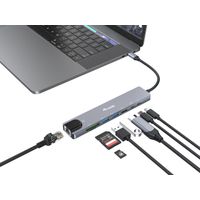 Miniatura 5 de DOCKING USB-C EQUIP 133497 A 1xHDMI 4K 2xUSB-A 3.2 5Gbps 1xTF 1xMicroSD 1xUSB-C PD 100W 1xRJ45