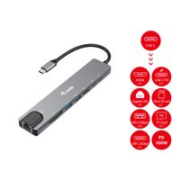 Miniatura 7 de DOCKING USB-C EQUIP 133497 A 1xHDMI 4K 2xUSB-A 3.2 5Gbps 1xTF 1xMicroSD 1xUSB-C PD 100W 1xRJ45