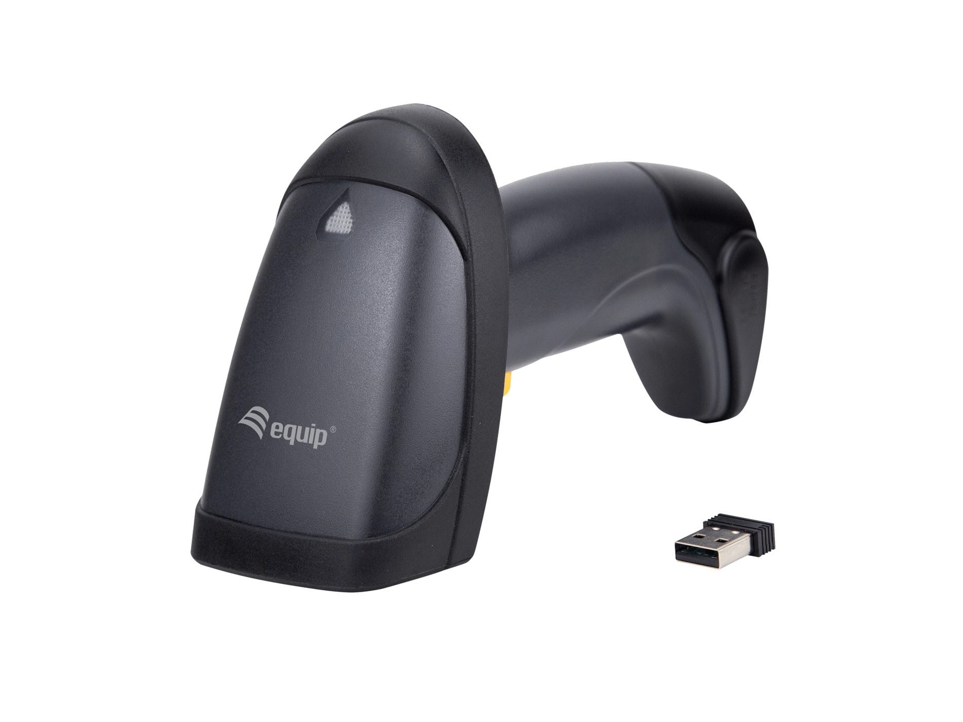 SCANNER CODIGO DE BARRAS INALAMBRICO EQUIP 351023 RF 2.4GHz DETECTA CODIGOS 1D CON SOPORTE IP54 Vel.