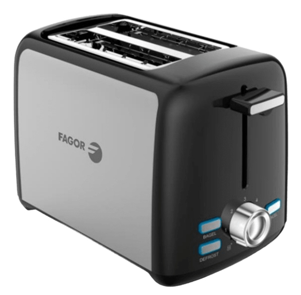 Fagor ToastPro 7 2 rebanada s 800 W Negro Acero inoxidable