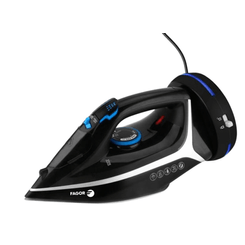 Fagor Comforta Free Plancha vapor seco Suela de cer  mica 2200 W Negro  Azul  Blanco