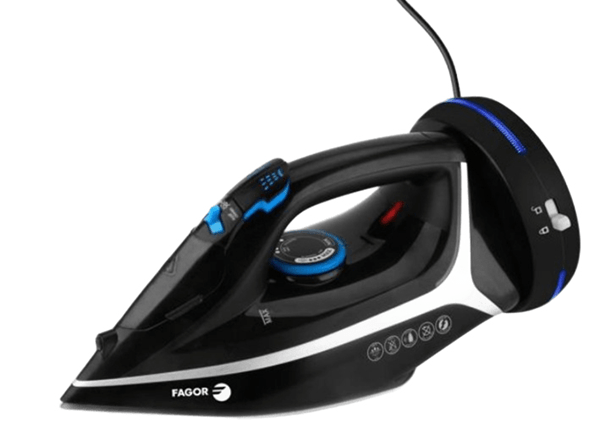 Fagor Comforta Free Plancha vapor seco Suela de cer mica 2200 W Negro Azul Blanco