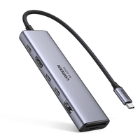 Miniatura 1 de HUB UGREEN 7 IN 1 HDMI 2 X USB C 3.2 /1 USB-A 3.2 +SD/ TF+PD