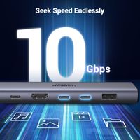 Miniatura 7 de HUB UGREEN 7 IN 1 HDMI 2 X USB C 3.2 /1 USB-A 3.2 +SD/ TF+PD