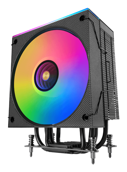 VENTILADOR CON DISIPADOR DE CPU MARS GAMING MCPULCD TDP 300W 120mm PANTALLA LCD ARGB NEGRO