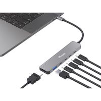 Miniatura 4 de DOCKING USB-C 6-EN-1 EQUIP 133500 A 1xHDMI 4K 4xUSB-C 1xUSB-A 1xUSB-C PD 100W