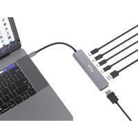 Miniatura 5 de DOCKING USB-C 6-EN-1 EQUIP 133500 A 1xHDMI 4K 4xUSB-C 1xUSB-A 1xUSB-C PD 100W