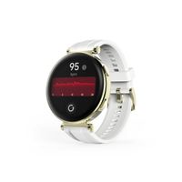 Miniatura 10 de MARTWATCH HAMA 7000 AMOLED 1.32" IP68 3ATM MANOS LIBRES DIFERENTES SENSORES BLANCO ORO