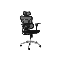 Miniatura 1 de SILLA DE OFICINA ERGONOMICA EQUIP 651053 PREMIUM COLOR NEGRO TAPICERIA MALLA 5 POSICIONES