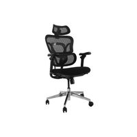 Miniatura 2 de SILLA DE OFICINA ERGONOMICA EQUIP 651053 PREMIUM COLOR NEGRO TAPICERIA MALLA 5 POSICIONES