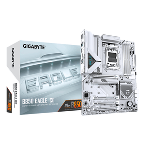 GIGABYTE-AMD--B850-EAGLE-ICE-Placa-Base-–-Procesadores-AMD-Ryzen-serie-9000-VRM-digital-de-8-2-2-fases-hasta-8200-MHz-DDR5--O.C--1-x-M.2-PCIe-5.0---2-x-M.2-PCIe-4.0-LAN-2.5-GbE-USB-3.2-Gen-2-Socket-AM5