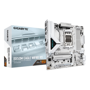 Placa-AMD--GIGABYTE-B850M-EAGLE-WIFI6E-ICE-Placa-Base-–-Procesadores-AMD-Ryzen-serie-9000-VRM-digital-de-8-2-2-fases-hasta-8200-MHz-DDR5--OC--1-x-M.2-PCIe-5.0---1-x-PCIe-4.0-Wi-Fi-6E-LAN-2.5-GbE-USB-3.2-Gen-2-Socket-AM5