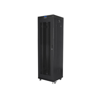 Miniatura 1 de ARMARIO LANBERG RACK 19" 42U 600X600 FLAT PACK V2 PUERTA MESH CON LCD NEGRO