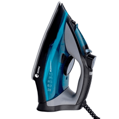 Fagor Comforta Plancha vapor seco Suela de cer  mica 2200 W Negro  Azul  Gris